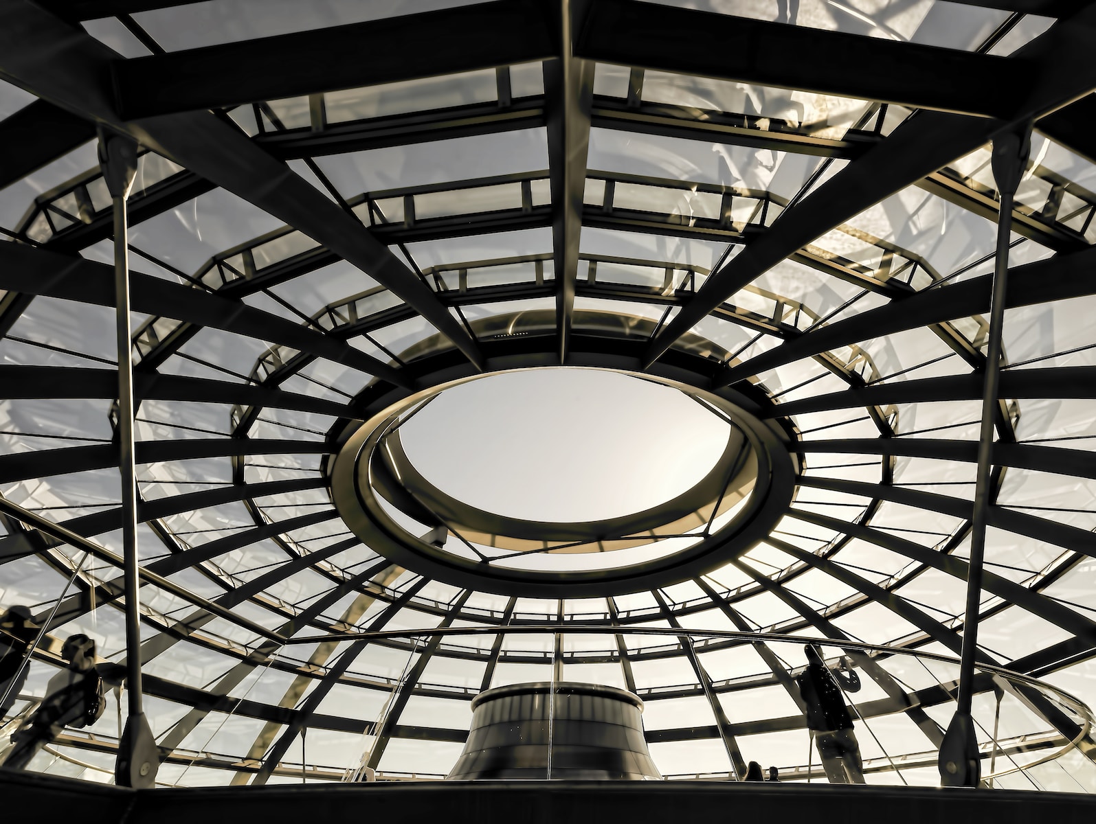 LobbyingData.com - photograph of a government building with a glass ceiling, appealing to transparency. In the photo, there are people standing under clear glass ceiling